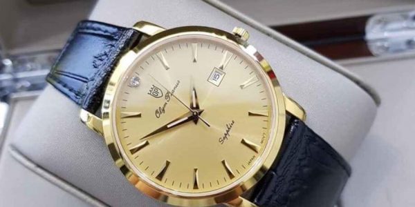 Đồng hồ Olym Pianus OP130-06MK-GL-V mặt vàng chính hãng