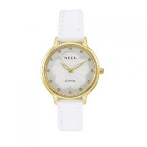 Đồng hồ nữ Neos N4073L dây da chính hãng màu trắng