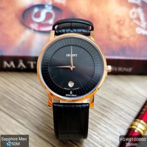 Đồng hồ Orient nam chính hãng FGW0100BB0 dây da màu đen