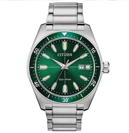 Đồng hồ Citizen nam Eco-drive AW1598-70X chính hãng. Citizen mặt xanh