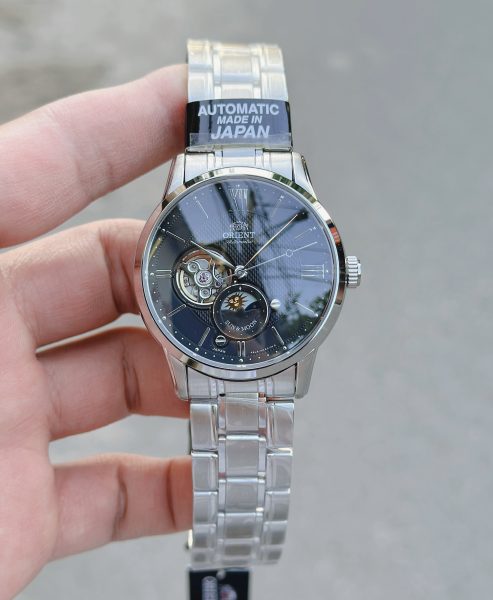 Đồng hồ Orient Open Heart Black Steel Gen 4 RN-AS0001B